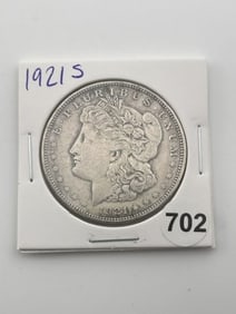 1921 S Morgan Silver Dollar Coin