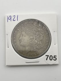 1921 Morgan Silver Dollar Coin