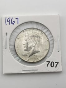 1967 Kennedy Half Dollar Silver Coin