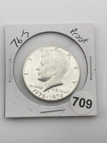 1976 Kennedy Half Dollar Silver Coin (1 of 2)