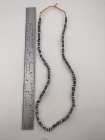 Trade Bead Necklace: KEY WORDS: INDIAN ARTIFACT ARTIFACTS ARROWHEAD ARROWHEADS NATIVE AMERICAN MISSISSIPPIAN QUAPAW CADDO POTTERY COINS MORGAN DOLLAR PEACE DOLLAR SILVER COINS Arkansas. Now taking in consignments for pre-