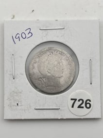 1903 Barber Quarter Coin