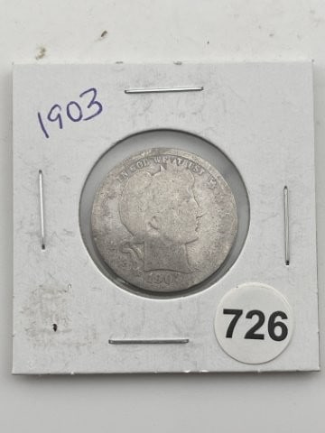 1903 Barber Quarter Coin (1 of 2)