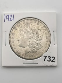 1921 Morgan Silver Dollar Coin