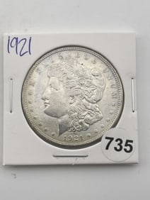 1921 Morgan Silver Dollar Coin