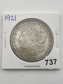 1921 Morgan Silver Dollar Coin