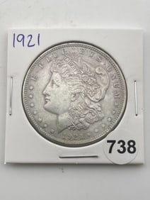 1921 Morgan Silver Dollar Coin