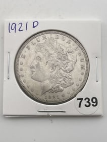 1921 D Morgan Silver Dollar Coin