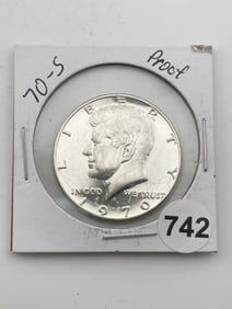 1970 Kennedy Half Dollar Silver Coin