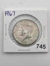 1967 Kennedy Half Dollar Silver Coin