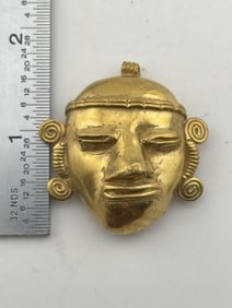 Tumbaga Tairona Gold Figurine UNKNOWN MATERIAL Indian Artifact Arrowhead