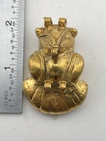 Tumbaga Tairona Gold Figurine UNKNOWN MATERIAL Indian Artifact Arrowhead