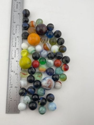 Group of Very Nice Marbles: KEY WORDS: INDIAN ARTIFACT ARTIFACTS ARROWHEAD ARROWHEADS NATIVE AMERICAN MISSISSIPPIAN QUAPAW CADDO POTTERY COINS MORGAN DOLLAR PEACE DOLLAR SILVER COINS Arkansas. Now taking in consignments for pre-