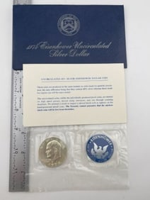 1974 UNC 40% Silver Eisenhower Dollar Coin