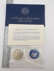 1974 UNC 40% Silver Eisenhower Dollar Coin