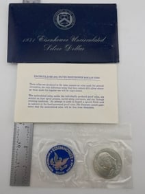 1971 UNC 40% Silver Eisenhower Dollar Coin