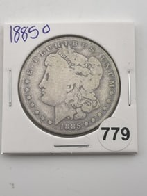1885 O Morgan Silver Dollar Coin