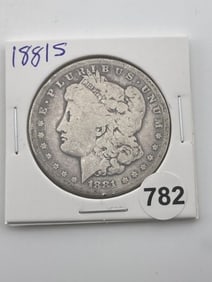 1881 S Morgan Silver Dollar Coin
