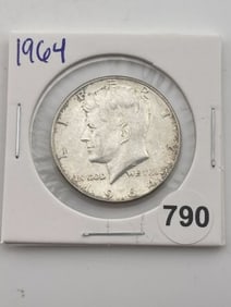 1964 Kennedy Half Dollar Silver Coin