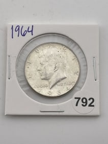 1964 Kennedy Half Dollar Silver Coin