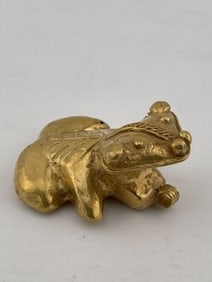 Tumbaga Tairona Gold Figurine UNKNOWN MATERIAL Indian Artifact Arrowhead