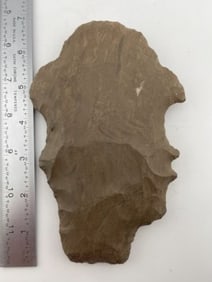 Chipped Face Effigy Indian Artifact Arrowhead