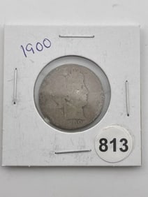 1900 Barber Quarter Coin