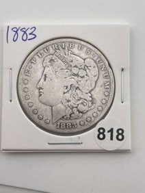 1883 Morgan Silver Dollar Coin