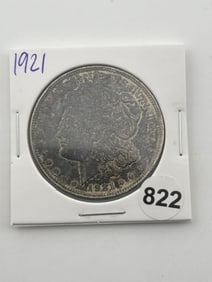 1921 Morgan Silver Dollar Coin