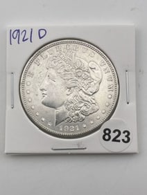 1921 D Morgan Silver Dollar Coin
