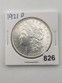 1921 D Morgan Silver Dollar Coin