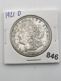 1921 D Morgan Silver Dollar Coin