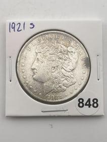 1921 S Morgan Silver Dollar Coin