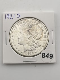 1921 S Morgan Silver Dollar Coin