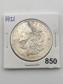 1921 Morgan Silver Dollar Coin