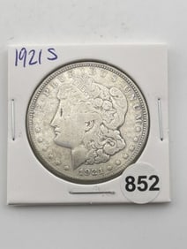 1921 S Morgan Silver Dollar Coin