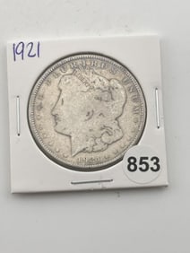 1921 Morgan Silver Dollar Coin