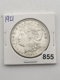 1921 Morgan Silver Dollar Coin