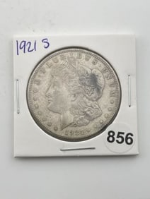 1921 S Morgan Silver Dollar Coin