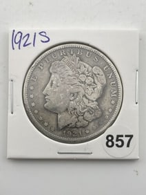 1921 S Morgan Silver Dollar Coin