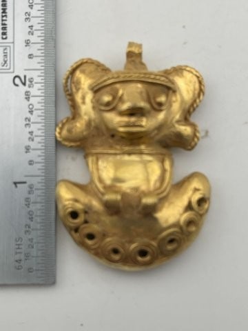 Tumbaga Tairona Gold Figurine UNKNOWN MATERIAL Indian Artifact Arrowhead: KEY WORDS: INDIAN ARTIFACT ARTIFACTS ARROWHEAD ARROWHEADS NATIVE AMERICAN MISSISSIPPIAN QUAPAW CADDO POTTERY COINS MORGAN DOLLAR PEACE DOLLAR SILVER COINS Arkansas. Now taking in consignments for pre-