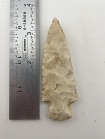 3 & 3/8" Hardin Indian Artifact Arrowhead
