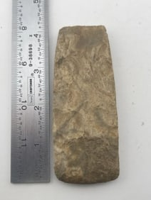 Chipped Celt Indian Artifact Arrowhead