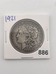 1921 Morgan Silver Dollar Coin