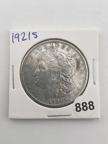 1921 S Morgan Silver Dollar Coin