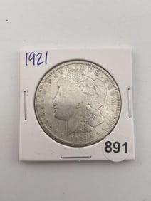 1921 Morgan Silver Dollar Coin