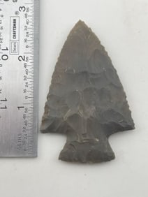 2 & 7/8" Hardin Indian Artifact Arrowhead