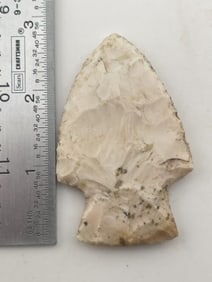 2 & 7/8" Hardin Indian Artifact Arrowhead