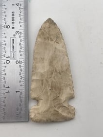 3 & 1/2" Side Notch Indian Artifact Arrowhead