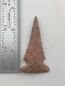 2 & 1/2" Drill Indian Artifact Arrowhead
